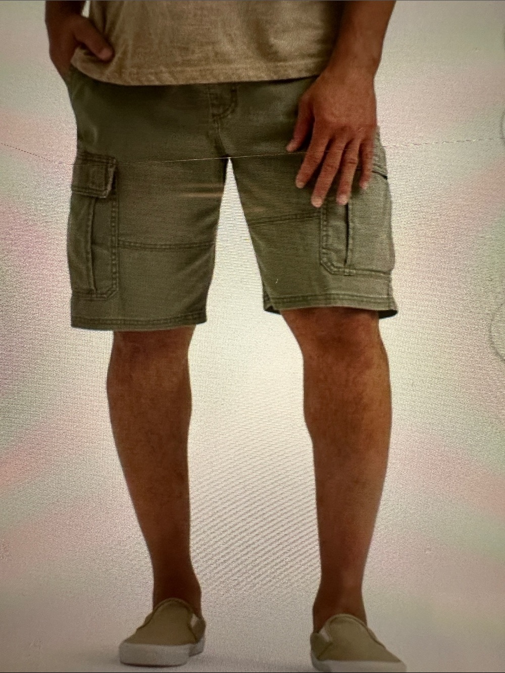Wrangler Men's Olive Cargo Shorts